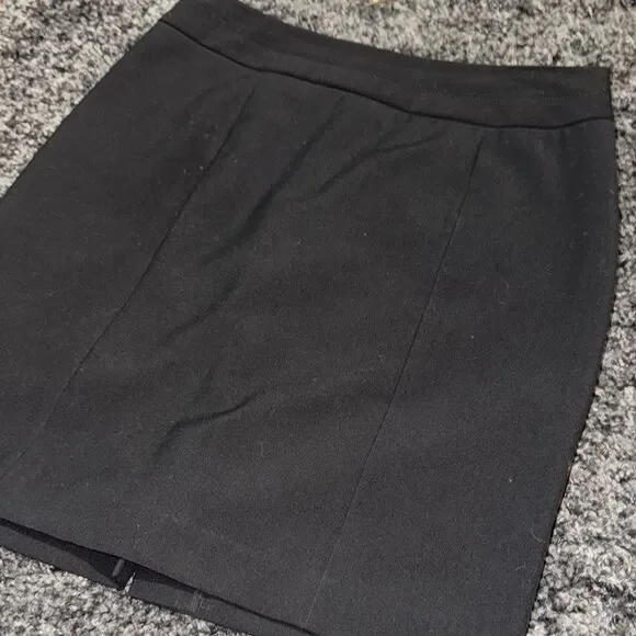 Classic Black Women's GEORGE Pencil Skirt with Back Split Size 8 - Picture 9 of 9